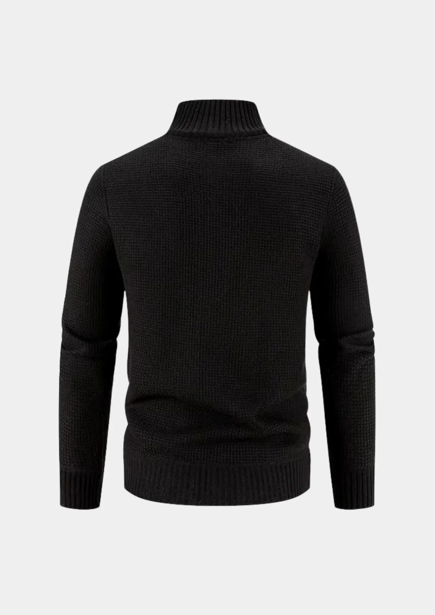 Herre vinterjakke med quiltet front – varm hybridjakke med strikkede ærmer - Havn Studio