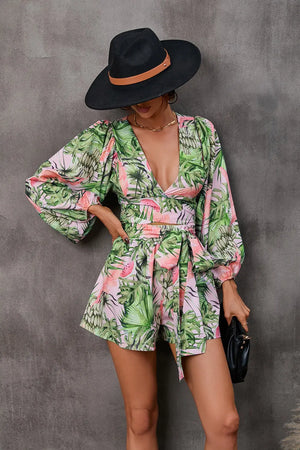 Dame blomsterprint playsuit – let, feminin og elegant med lange ærmer - Havn Studio