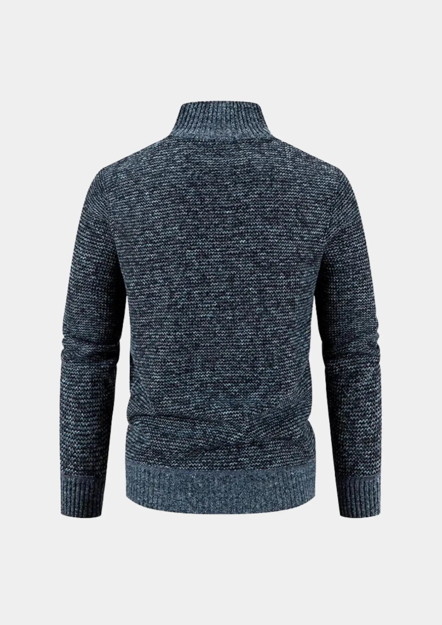 Herre vinterjakke med quiltet front – varm hybridjakke med strikkede ærmer - Havn Studio