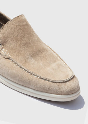 Herre loafers i ruskind – let, komfortabel og stilren slip-on sko til hverdag - Havn Studio