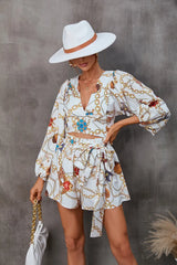 Dame blomsterprint playsuit – let, feminin og elegant med lange ærmer - Havn Studio